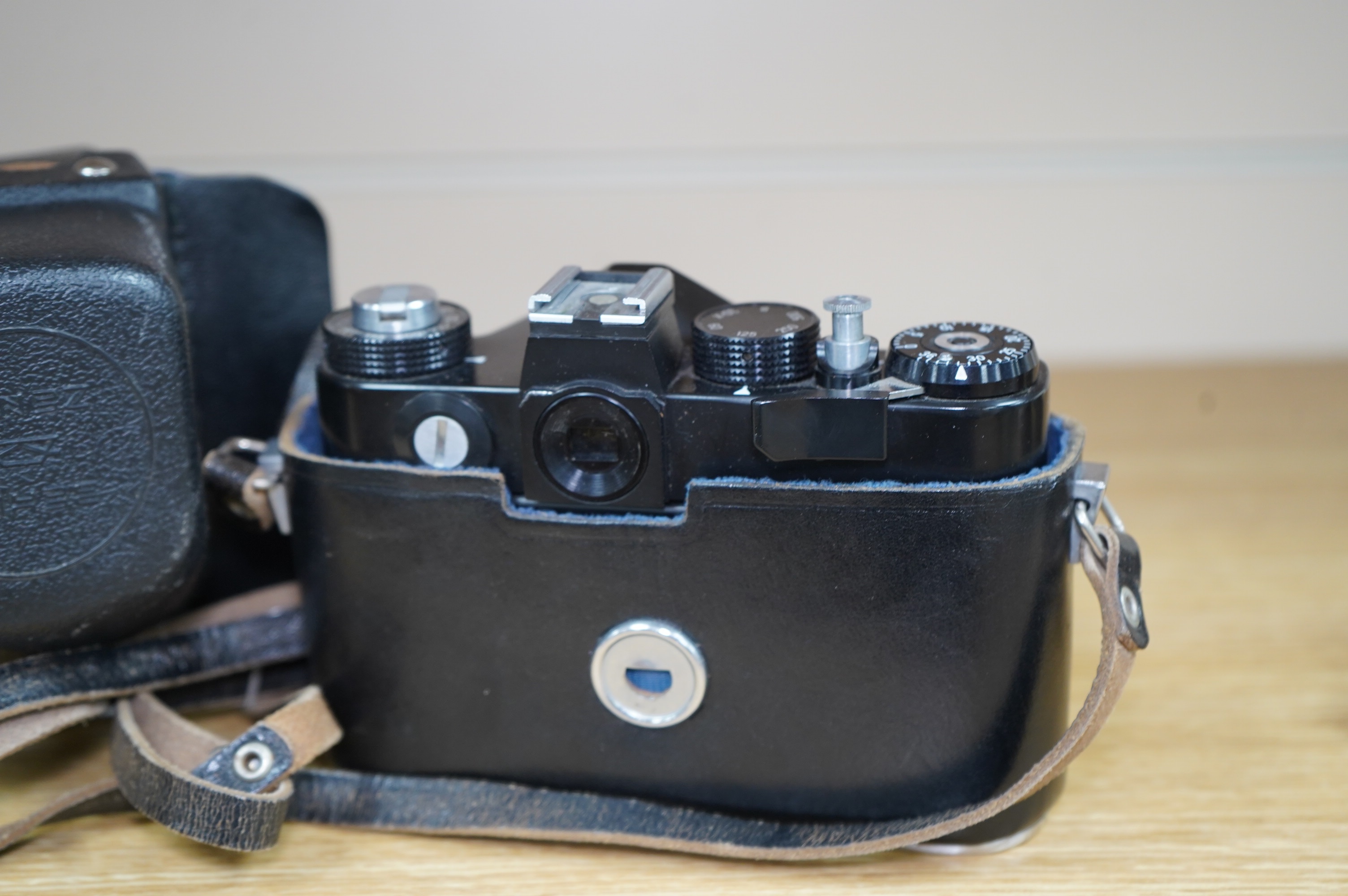 A Zenit 12XP camera with case. Condition - appears to be fair